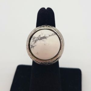 Vita Fede Vulcan Pietro 24k White Gold-Plated Ring New